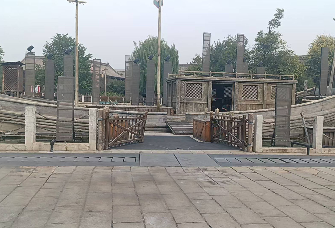 建業華誼兄弟電影小鎮水碼頭機械特效